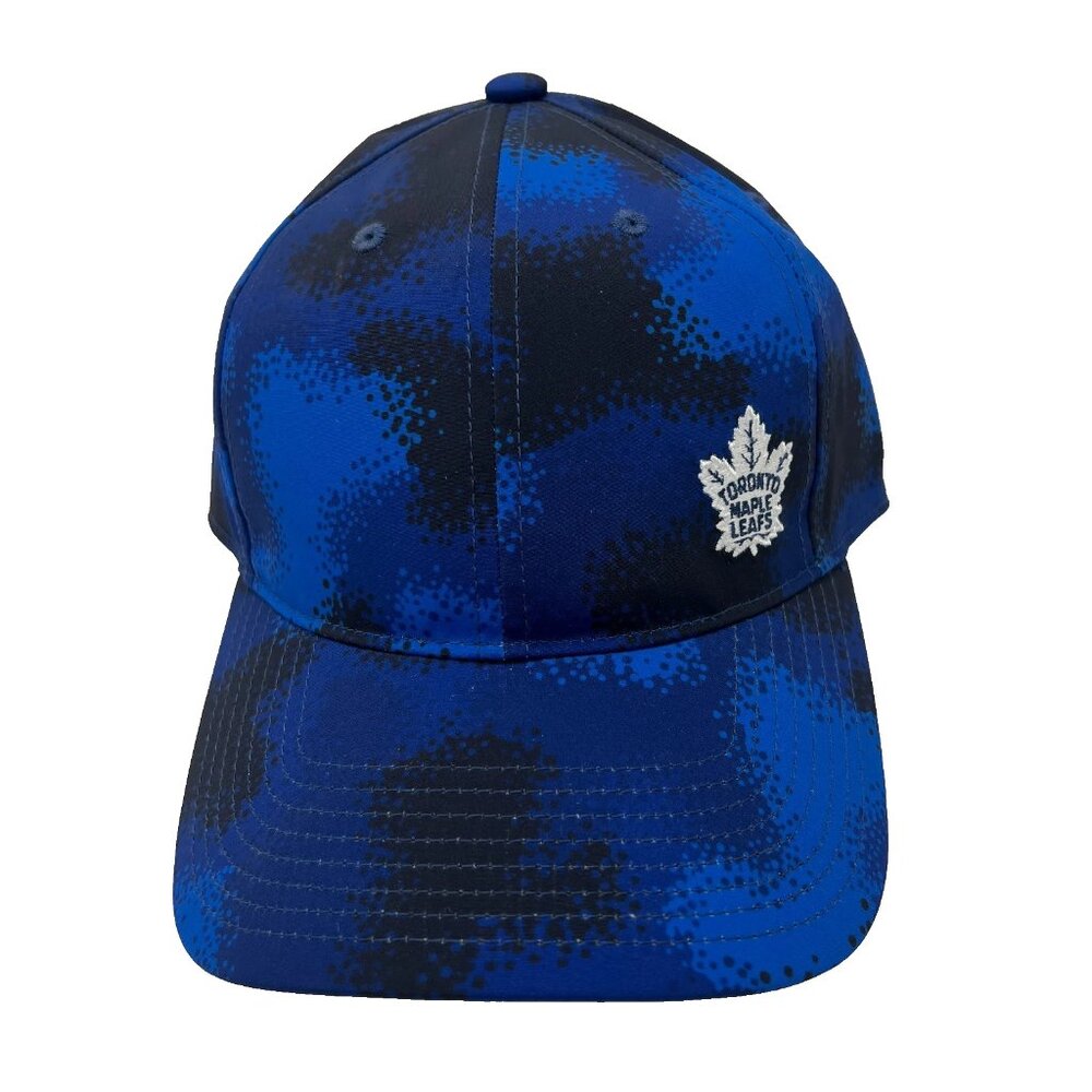 Adidas Mens Blue Camo Toronto Maple Leafs NHL Hockey Prime Green Hat Cap‎ NWT